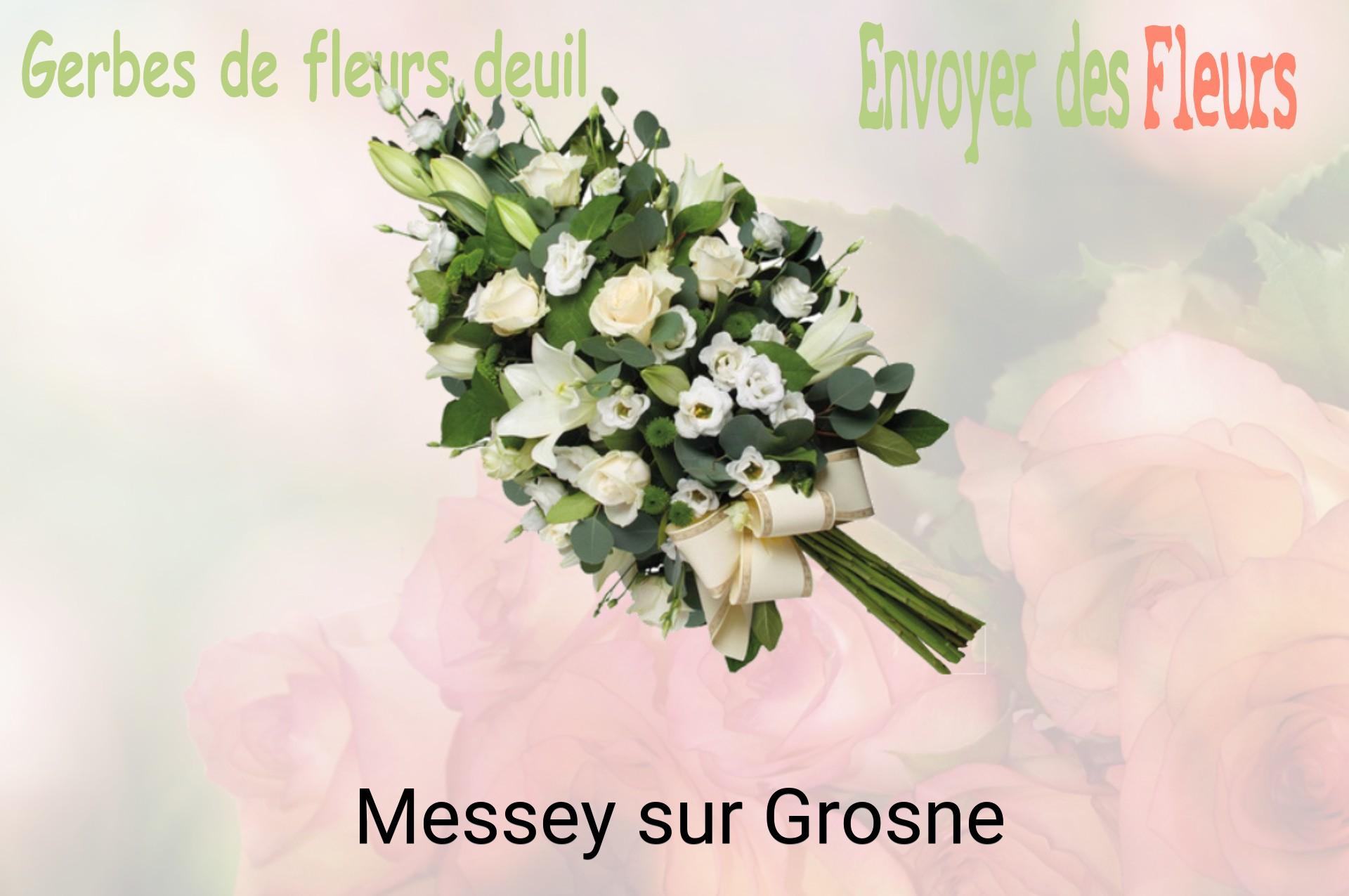 Gerbe de fleurs de deuil livrée à Messey-sur-Grosne
